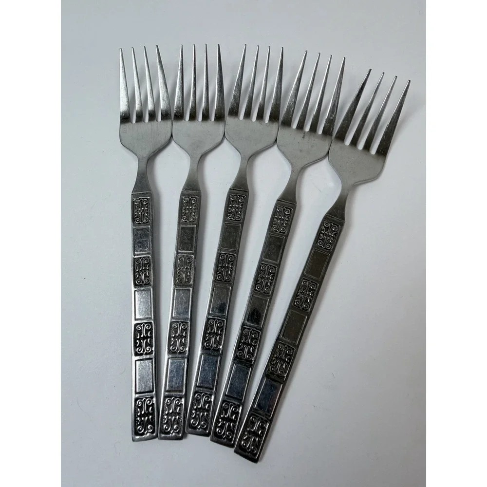 Reed & Barton Rebacraft Stainless Japan RDS41 Pattern 5 Salad Forks